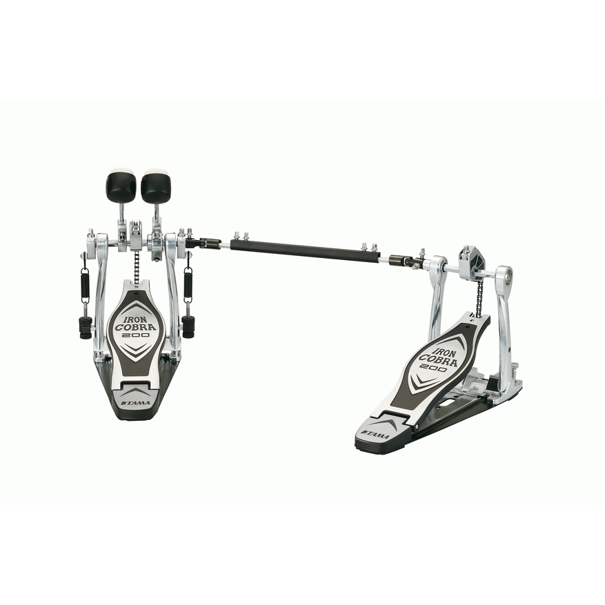 Tama HP200PTWL Double Bass Drum Pedal Left Handed - Silver