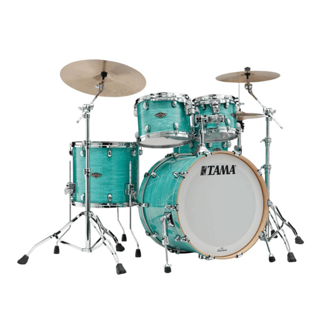 Tama Starclassic Walnut/Birch 22" 3 Piece Drum Kit Shell Pack - 22/12/16 - Surf Green Silk