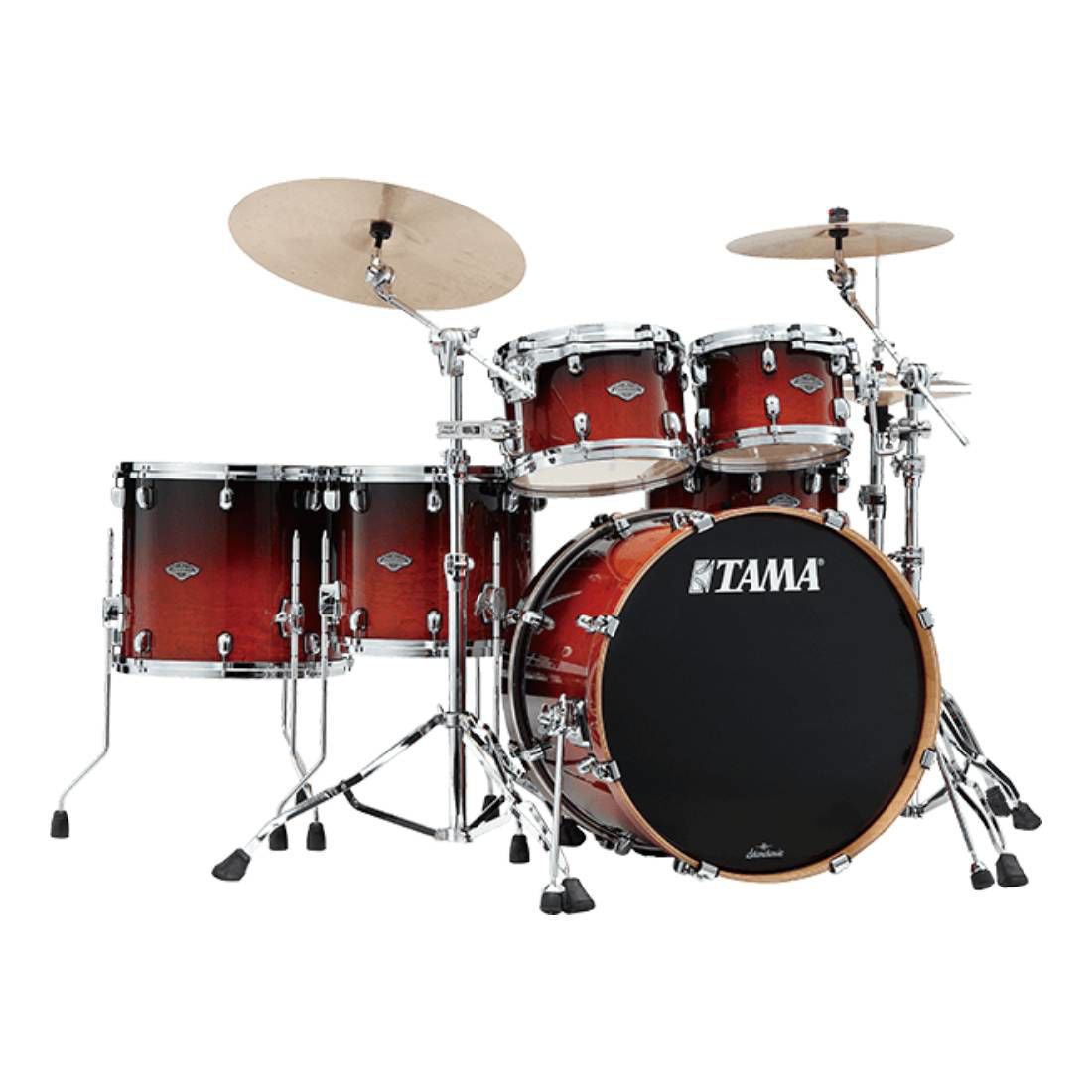 Tama Starclassic Performer 22" 5 Piece Drum Kit Shell Pack - 22/10/12/14/16 - Dark Cherry Fade