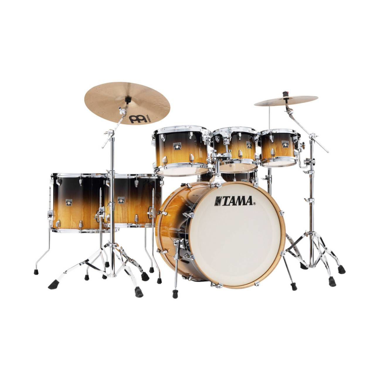 Tama Superstar Classic 7-piece 22 Inch Shell Pack Drum Kit in Gloss Lacebark Pine Fade