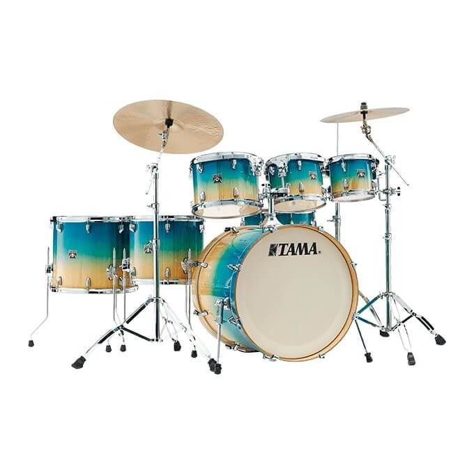 Tama SuperStar Classic 22" 5-Pce Drum Kit Shell Pack - 22/10/12/16 with 14" Snare - Caribbean Lacebark Pine Fade
