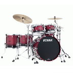 Tama Starclassic Walnut/Birch 22" 5 Piece Drum Kit Shell Pack - 22/10/12/14/16 - Molten Dark Raspberry Fade