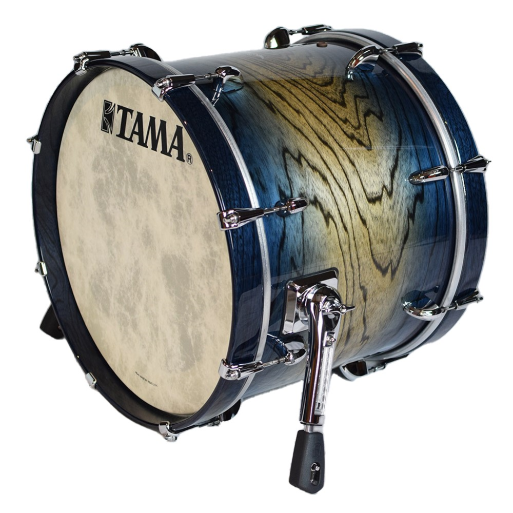 Tama STAR Walnut 24 x 18 Bass Drum - Indigo Japanese Sen Burst