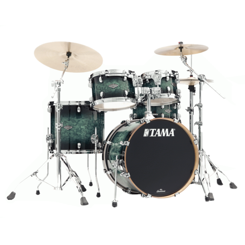 Tama  Limited Edition MBS40RS MSL Starclassic Performer Maple/Birch 4 Piece Drum Kit - Molten Steel Blue Burst