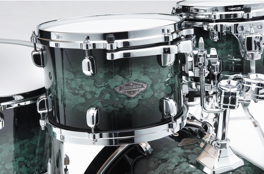 Tama  Limited Edition MBS40RS MSL Starclassic Performer Maple/Birch 4 Piece Drum Kit - Molten Steel Blue Burst