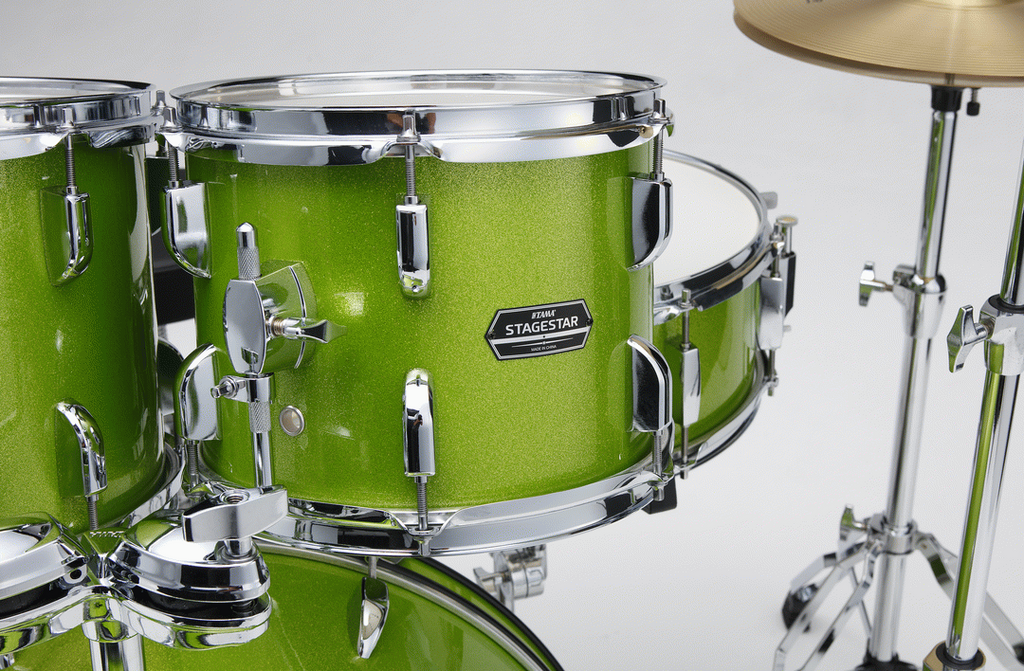 Tama ST52H5C Stagestar 5 piece Complete Drum Kit in Lime Green Sparkle