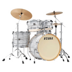 Tama SuperStar Classic 22 5-Pce Drum Kit Shell Pack - 22/10/12/16 with 14 Snare - Ice Ash Wrap