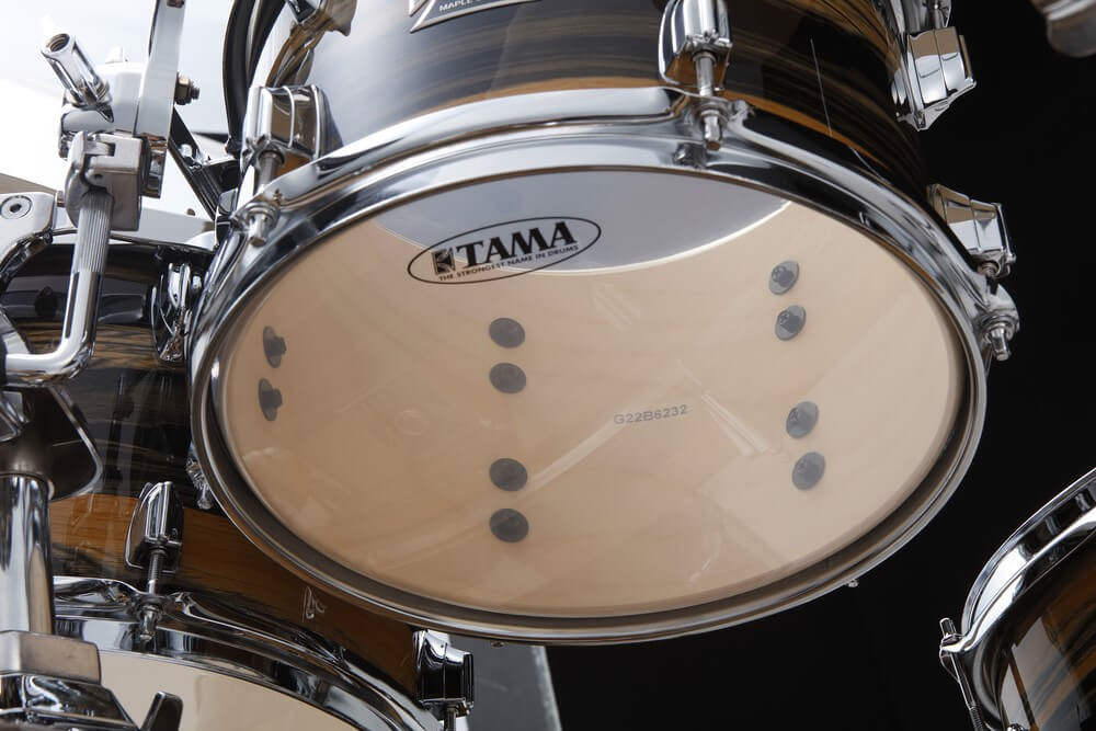 Tama SuperStar Classic 22" 5-Pce Drum Kit Shell Pack 22/10/12/16 with 14" Snare - Natural Ebony Tiger Wrap