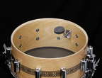 Tama 50th Limited Mastercraft ARTWOOD 14x6.5 snare drum with wooden shell and detailed hardware for professional drum setup