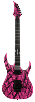 Solar A2.6FRPN Canibalismo Electric Guitar - Pink Neon Matte