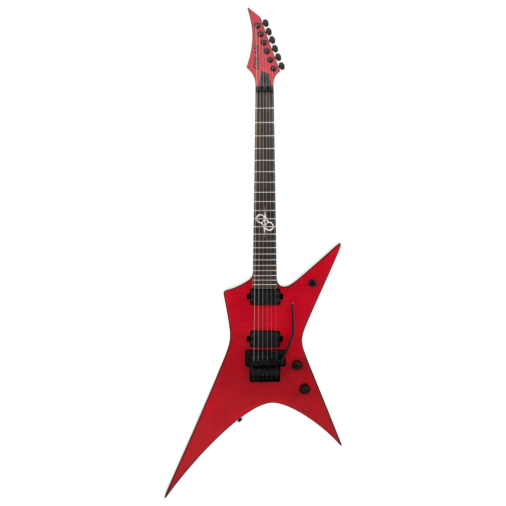 Solar XF1.6FRFBR+ Electric Guitar - Flame Blood Red Matte