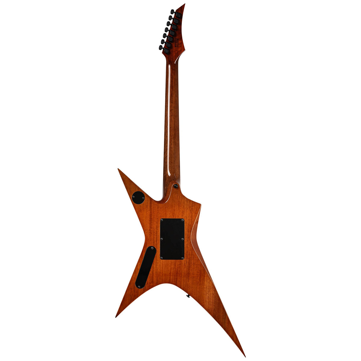 Solar XF1.7FRFN electric guitar with a sleek body, maple neck, and dual humbucker pickups, showcasing its modern design.