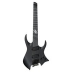 Solar H2.7C electric guitar in carbon black matte finish, featuring sleek design and dual humbucker pickups.