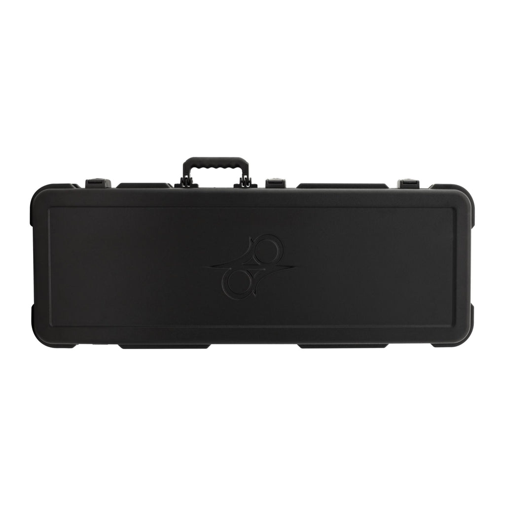 Solar T Guitar Hard Case, sturdy black protective guitar bag with handle and zippers, designed for electric guitars.