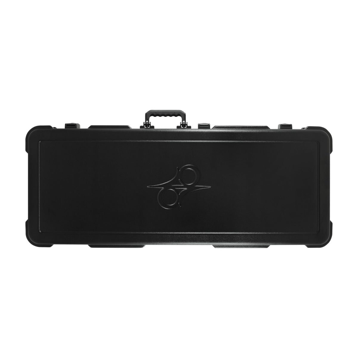 Solar E Guitar hard case, protective black guitar bag with handle and zippers, designed for electric guitars.