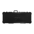 Solar X guitar hard case for protection, featuring a sturdy black exterior and padded interior, designed for durable guitar storage.