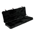 Solar X Guitar Hard Case for electric guitar, durable black gig bag with handle and zipper closure, protective guitar case.