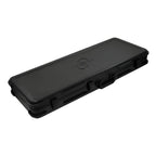Solar X guitar hard case with padded exterior and secure latches, designed for protecting electric and acoustic guitars.