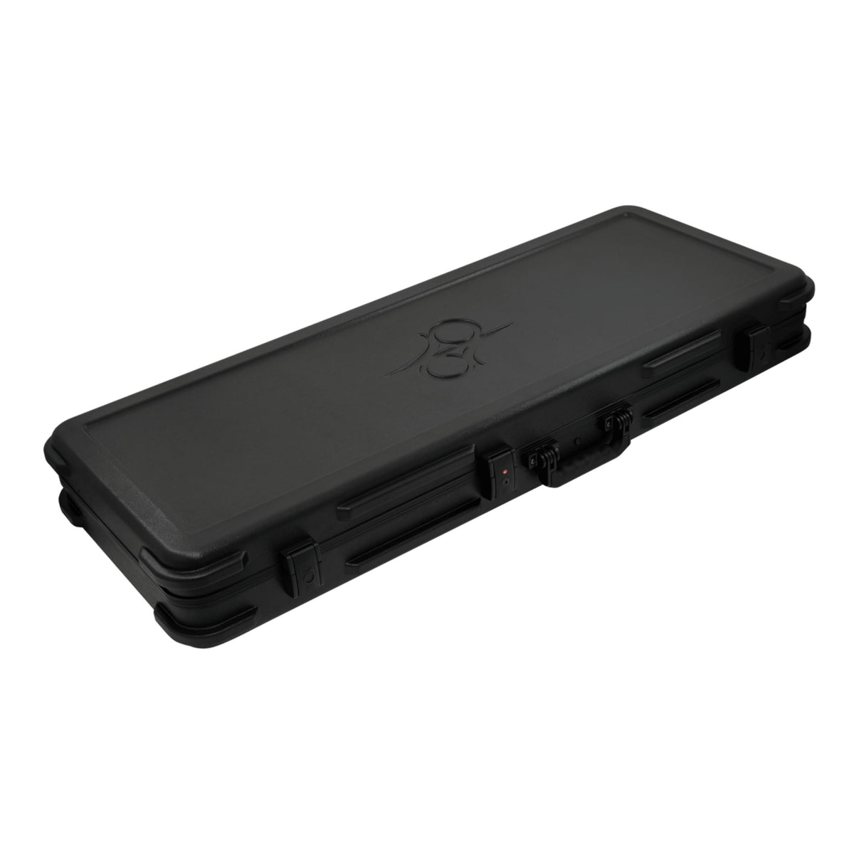 Solar X guitar hard case with padded exterior and secure latches, designed for protecting electric and acoustic guitars.