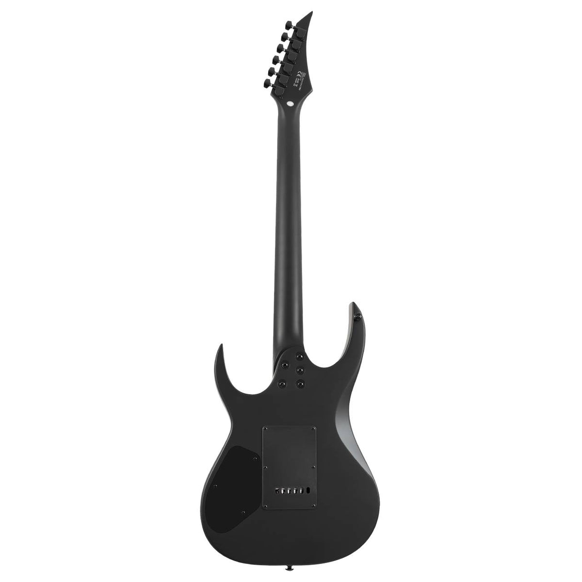 Solar S AB4.6FRC electric guitar in carbon black matte finish with sleek body and dual humbucker pickups.