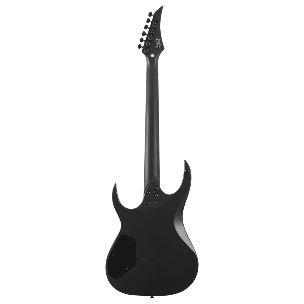 Solar S AB4.6C electric guitar in carbon black matte finish, showcasing the sleek body and modern design of this electric guitar.