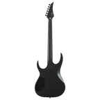 Solar S AB4.6C electric guitar in carbon black matte finish, showcasing the sleek body and modern design of this electric guitar.