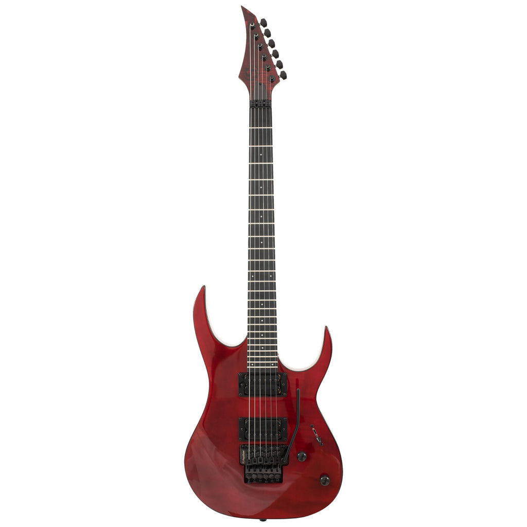 S by Solar SB4.6FRFBR Electric Guitar - Flame Blood Red Matte