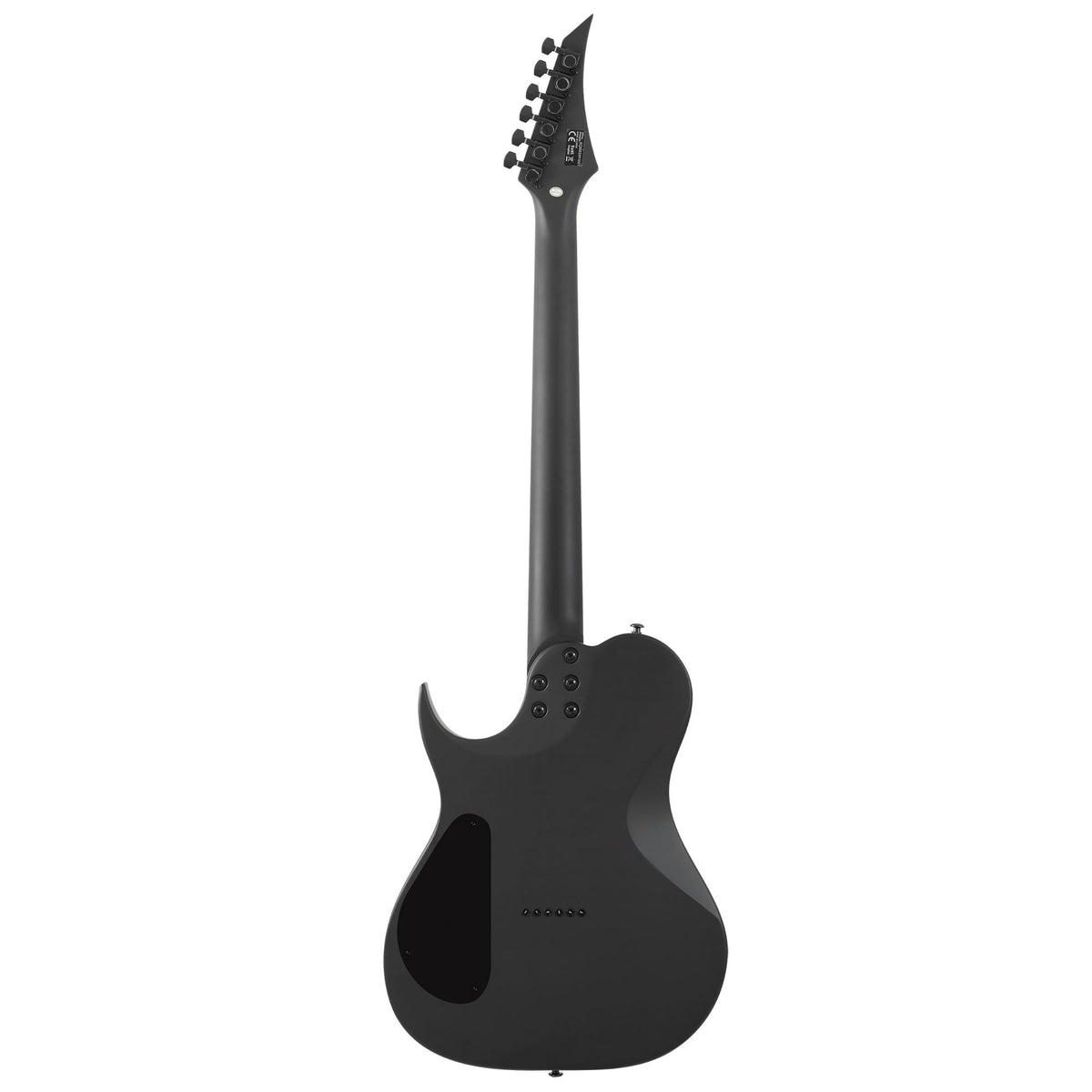 Solar S TB4.61C electric guitar in carbon black matte finish, showcasing sleek body and modern design.