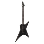 Solar S XB4.6C electric guitar in carbon black matte finish, featuring a sleek body, six strings, and modern hardware.
