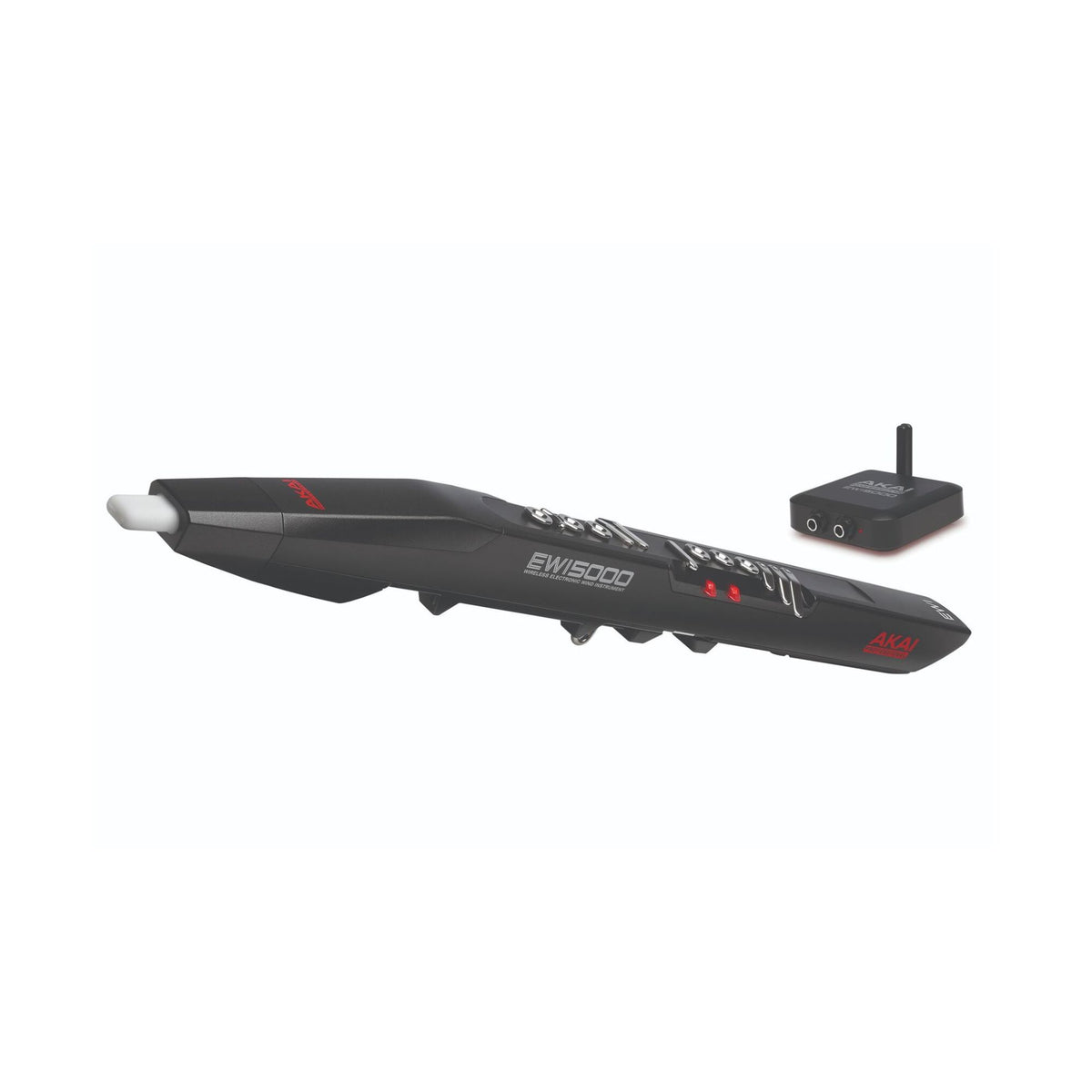 Akai EWI5000 wireless electronic wind instrument with modern design and control buttons, suitable for classical and jazz performances.