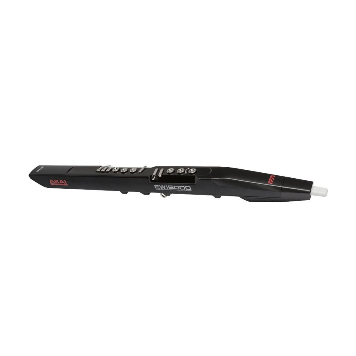 Akai EWI5000 wireless electronic wind instrument with modern design, featuring keys and mouthpiece for expressive wind playing.