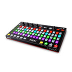 Akai Fire FL Studio MIDI controller with colorful pads and control knobs, designed for music production and beat making.