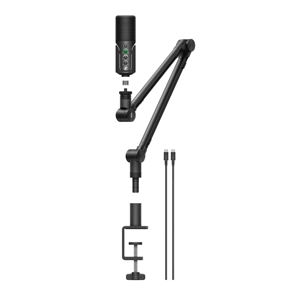 Sennheiser Profile Streaming Set - USB Microphone with Boom Arm, Cable and Pouch