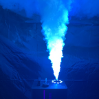 DL Geyser 1000W Fog Machine with LED Light, Timer, and Wireless Remote