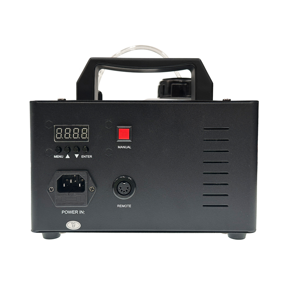 DL Geyser 1000W Fog Machine with LED Light, Timer, and Wireless Remote