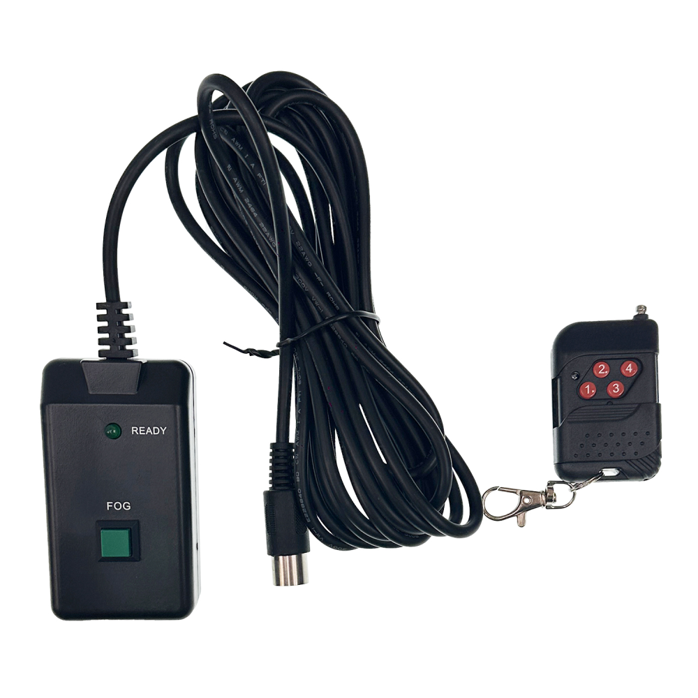 DL Geyser 1000W Fog Machine with LED Light, Timer, and Wireless Remote