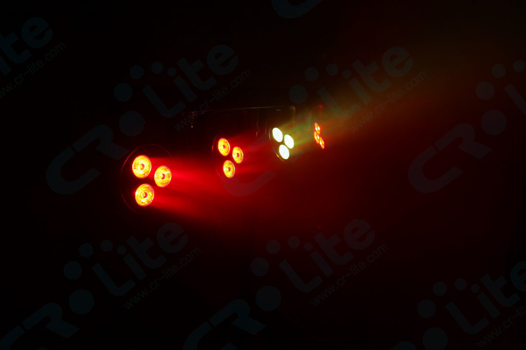 CR Lite Power Party Bar with four 9W Wash Par Lights and Footswitch