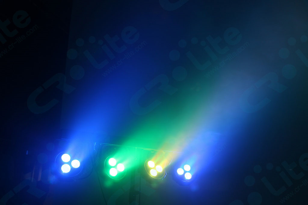 CR Lite Power Party Bar with four 9W Wash Par Lights and Footswitch