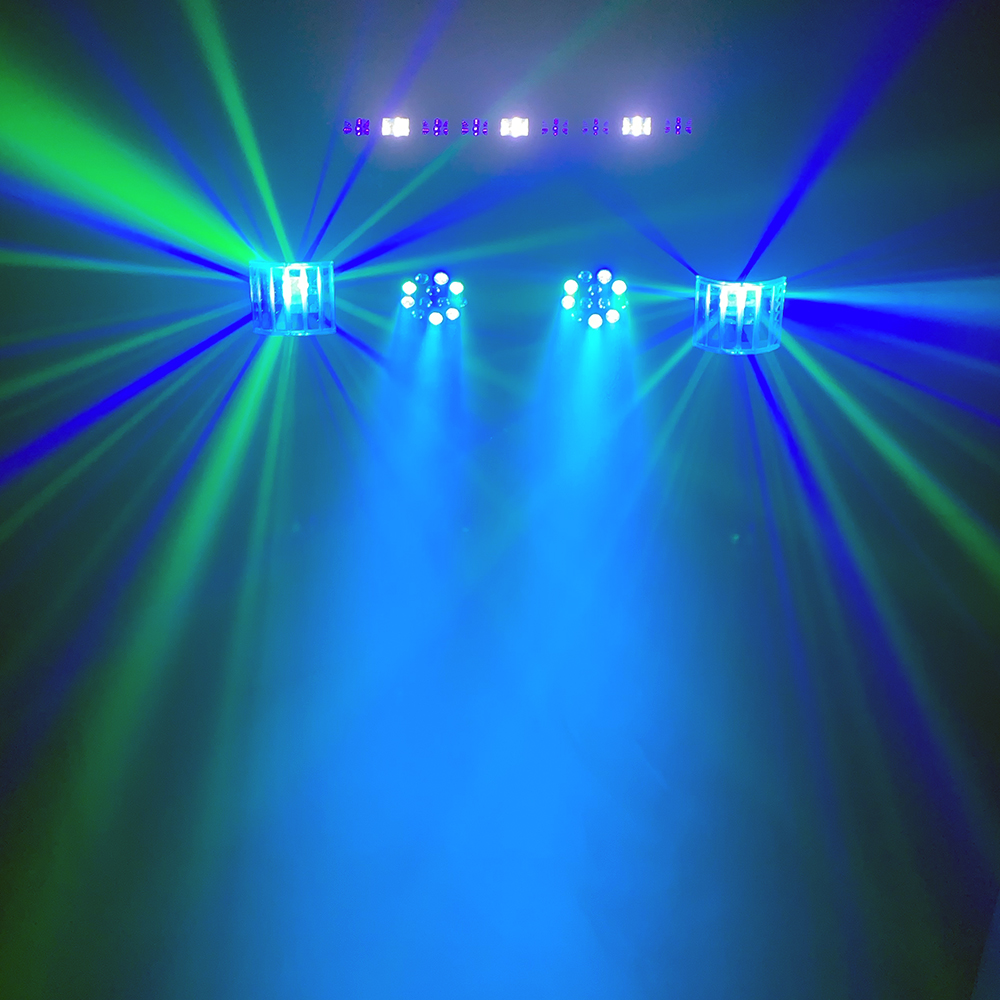 CR Lite Stage Party Bar 5 in 1 Party Light Set with Pars, Derbys, UV Bar