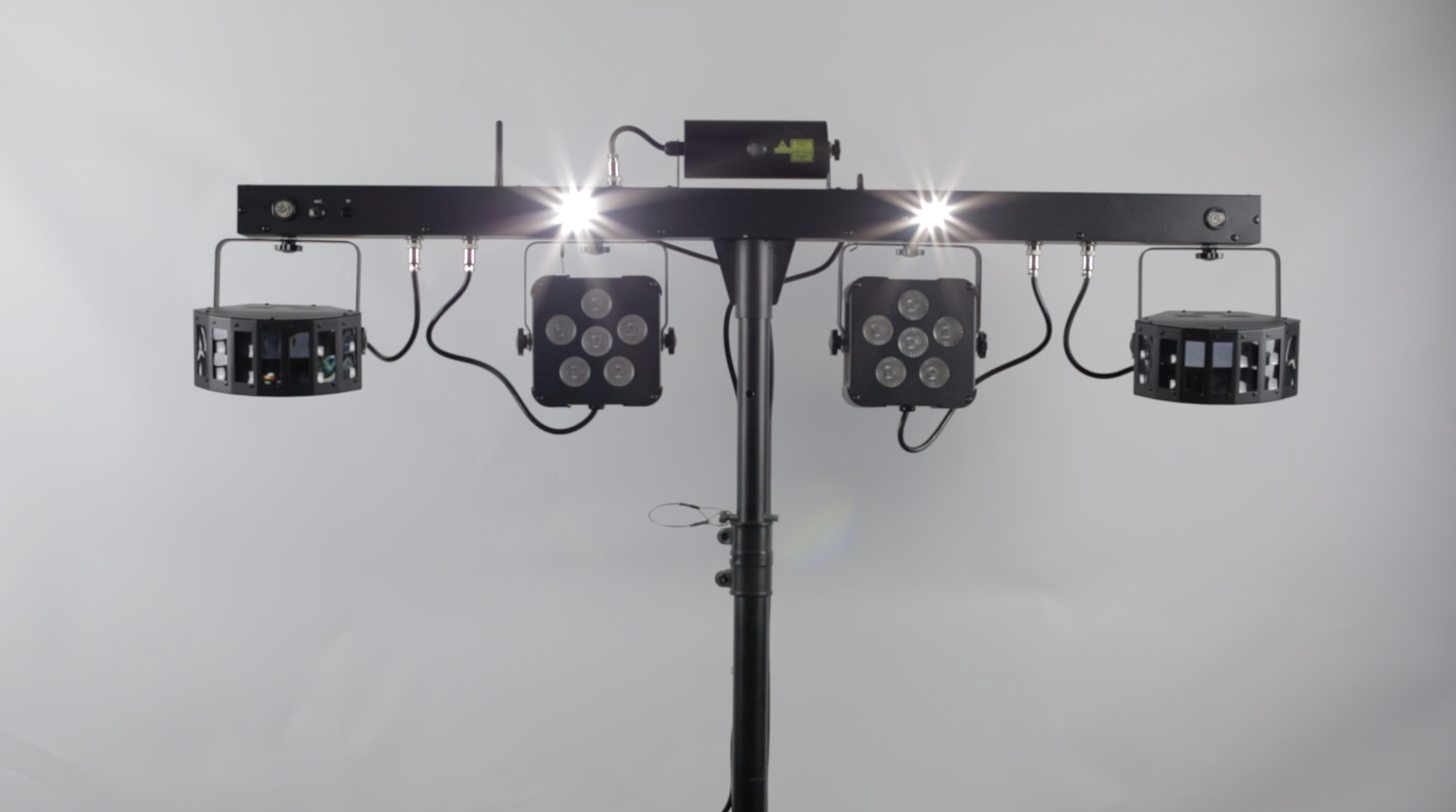 CR Lite Mix Party Bar Pro 4-in-1 Effect Light Bar with Wireless Footswitch