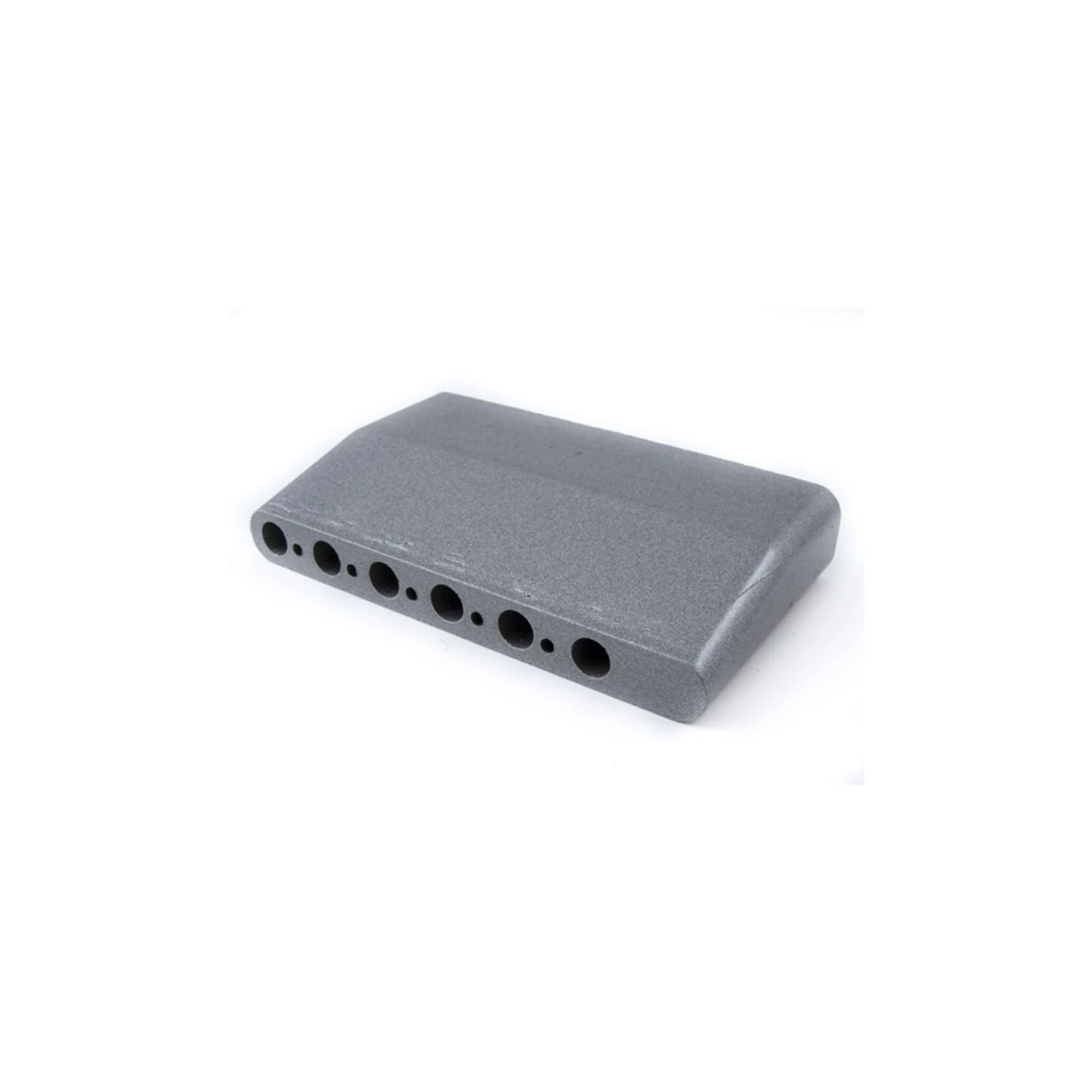 Fender American Standard Strat bridge block in powder coat finish, guitar part for electric guitars, model 08-Present.