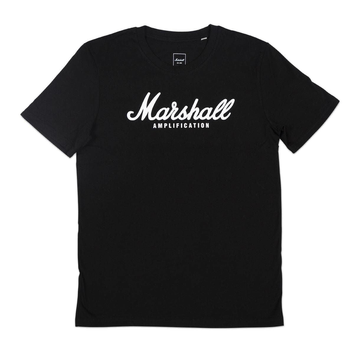 Marshall Script Logo T Shirt Black - S