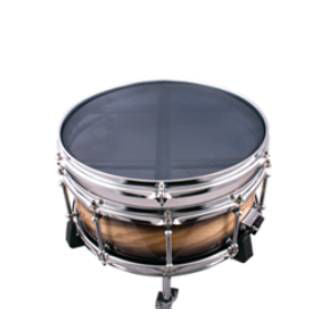 Sabian QTM14 14-inch Quiet Tone mesh drum pad, featuring a textured surface for realistic feel and sound absorption.
