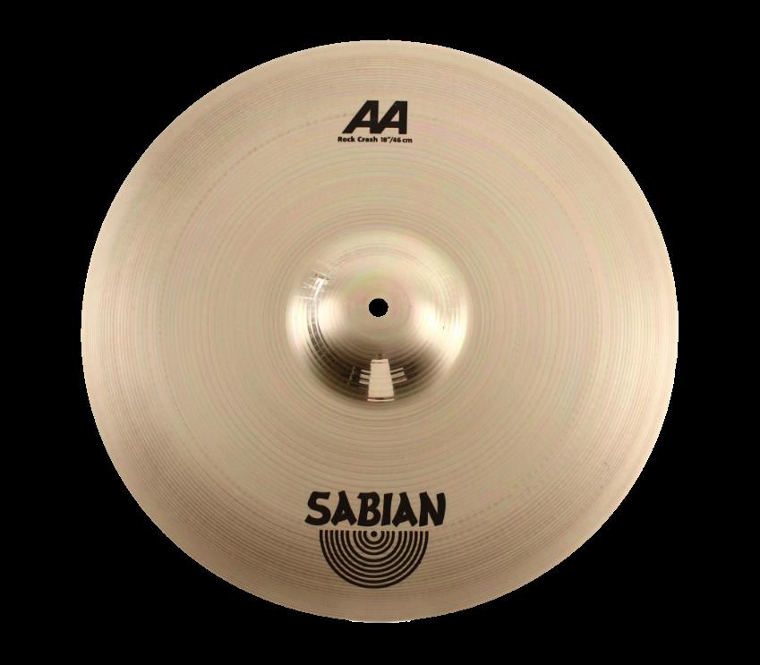 Sabian 21809B AA 18 Inch Rock Crash Cymbal Brilliant