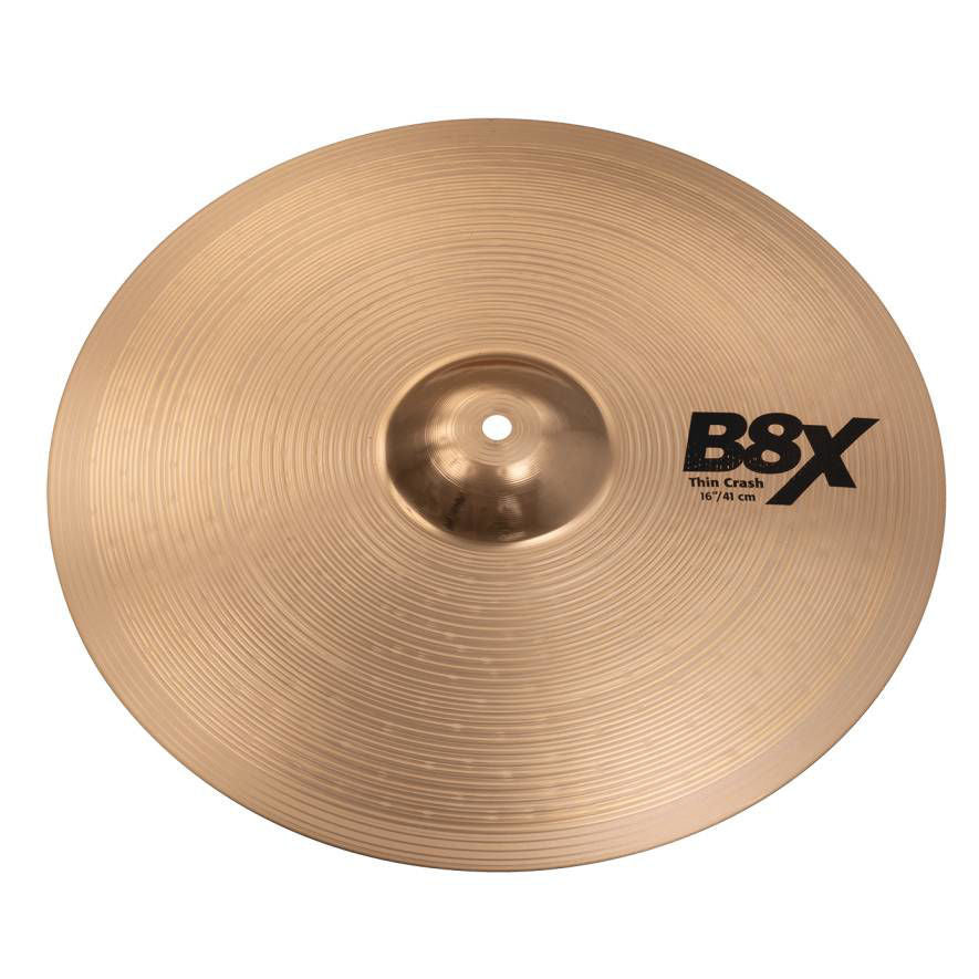 Sabian 41606X B8X 16 Inch Thin Crash Cymbal