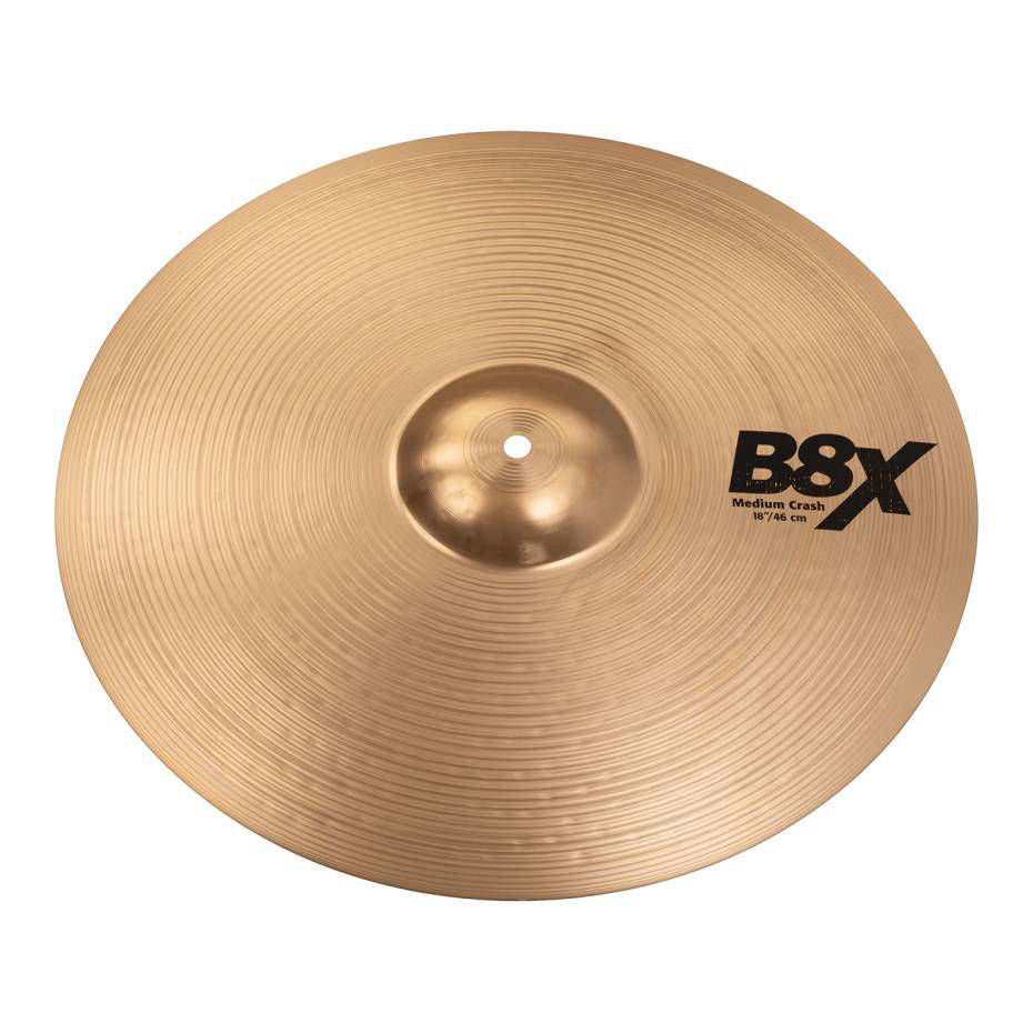 Sabian 41808X B8X 18 Inch Medium Crash Cymbal