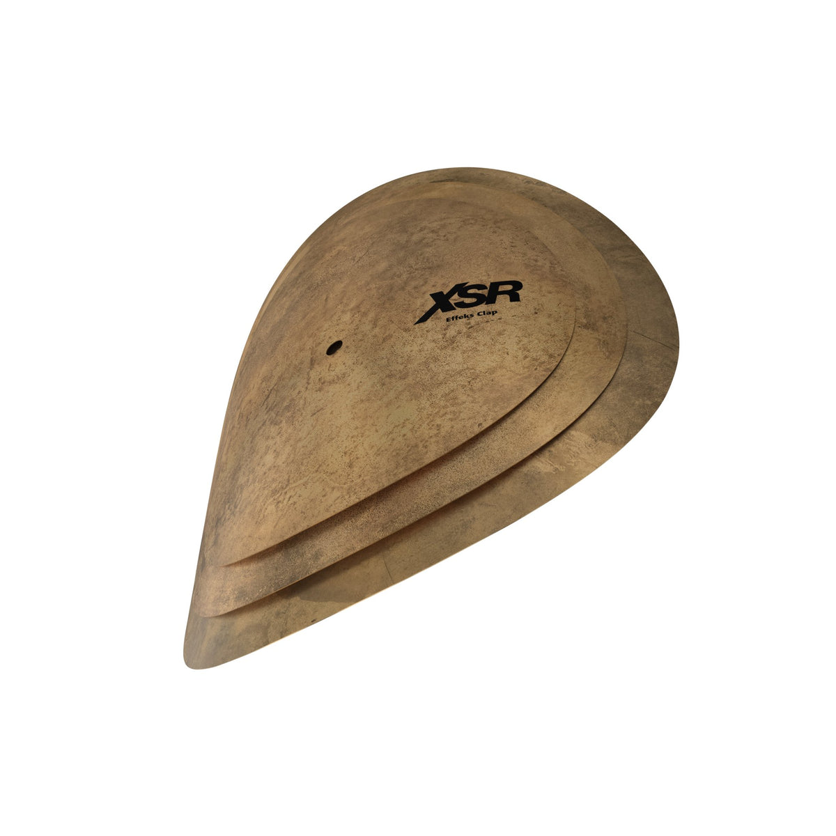 Sabian XSR Effeks Clap 11/13/15-inch cymbal stack with three stacked single cymbals for percussion effects.