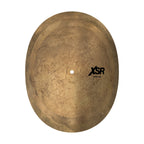 Sabian XSR Effeks Clap cymbal stack with 11, 13, and 15-inch single cymbals, showcasing their shiny metallic finish and layered design.