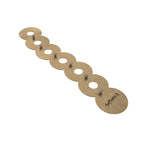 Sabian O-Zone Cymbits cymbal chain for drum hardware, featuring small metal clips to secure cymbals during performances.