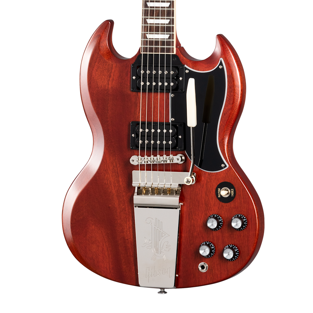 Gibson SG Std Faded 61 Maestro Vibrola Electric Guitar - Vintage Cherry